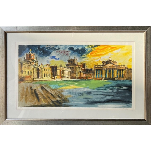 245 - JOHN PIPER, C.H., BRITISH, 1903 - 1992, BLENHEIM PALACE SCREENPRINT, 1988
Printed in colours, signed... 