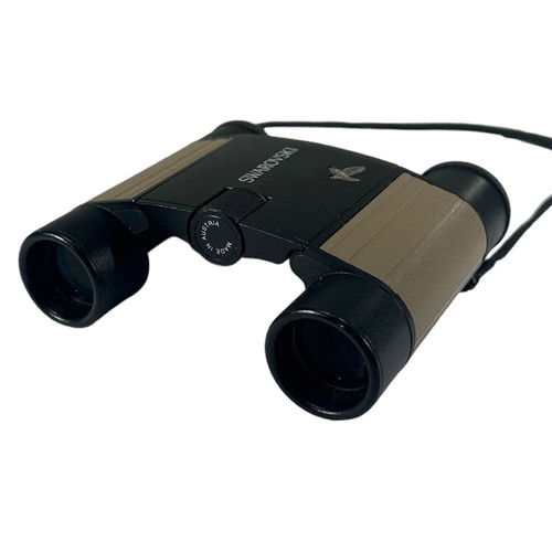 164 - AUSTRIAN SWAROVSKI OPTIK POCKET BINOCULARS AND LEATHER CARRY CASE, 8X20B.
(9.4cm x 10cm)