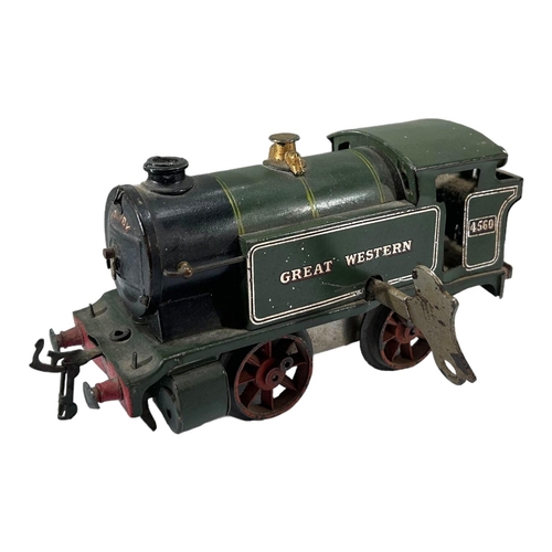 163A - HORNBY, MECCANO, 20TH CENTURY MECHANICAL TOY LOCOMOTIVE TRAIN
Great Western, 4560. 
(length 19cm)