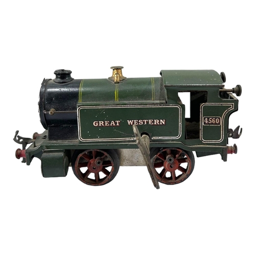 163A - HORNBY, MECCANO, 20TH CENTURY MECHANICAL TOY LOCOMOTIVE TRAIN
Great Western, 4560. 
(length 19cm)