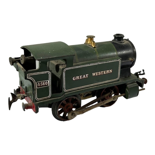 163A - HORNBY, MECCANO, 20TH CENTURY MECHANICAL TOY LOCOMOTIVE TRAIN
Great Western, 4560. 
(length 19cm)