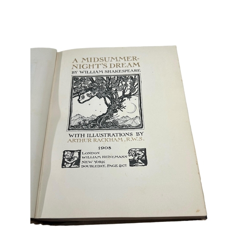 175A - WILLIAM SHAKESPEARE, ILLUSTRATED BY ARTHUR RACKHAM, ‘A MIDSUMMER NIGHT’S DREAM’, 1908. Published by ... 