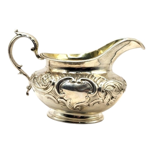 6 - J. WRANGHAM & WILLIAM MOULSON, A 19TH CENTURY WILLIAM IV SILVER MILK JUG, HALLMARKED LONDON, 1837
Re... 