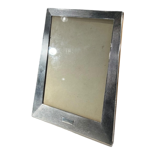 15 - SANDERS & MACKENZIE, AN ART DECO SILVER FRONTED PICTURE FRAME, HALLMARKED BIRMINGHAM, 1926
Trapezoid... 