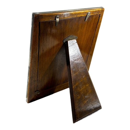 15 - SANDERS & MACKENZIE, AN ART DECO SILVER FRONTED PICTURE FRAME, HALLMARKED BIRMINGHAM, 1926
Trapezoid... 