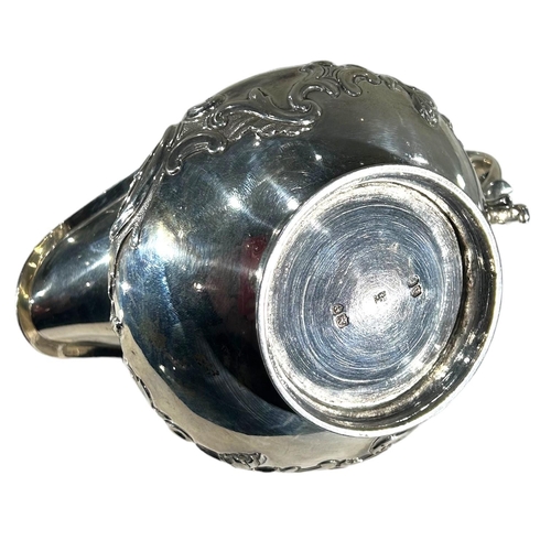 6 - J. WRANGHAM & WILLIAM MOULSON, A 19TH CENTURY WILLIAM IV SILVER MILK JUG, HALLMARKED LONDON, 1837
Re... 