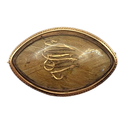 65 - AN 18TH CENTURY GEORGE III ROSE METAL MEMENTO MORI BROOCH/PENDANT, ROSE METAL TESTED AS 9CT GOLDNav... 