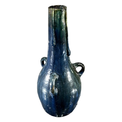 118 - A COLLECTION OF THREE 20TH CENTURY ART NOUVEAU POTTERY VASES
To include example from Roseville Mosti... 