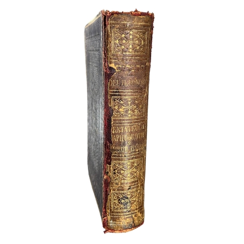 174 - 1868 ENGLISH AND HEBREW BIBLE, DEUTERONOMY: FIFTH OF THE FIVE BOOKS OF MOSES WITH THE HAPHOROTH AND ... 