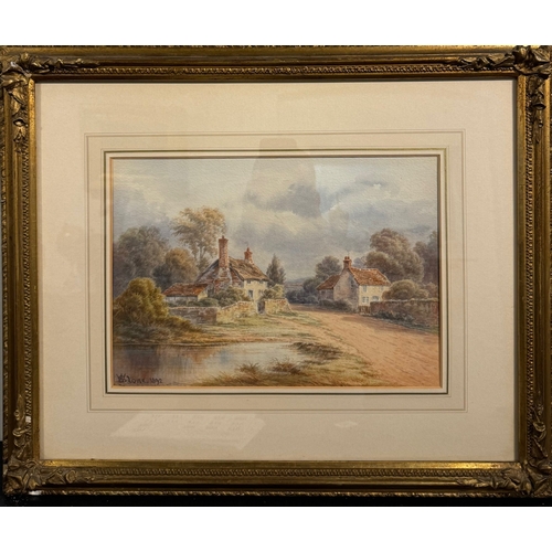 202 - WILLIAM STONE, 1842 - 191, A 19TH CENTURY WATERCOLOUR
Titled ‘Early Morning near Gloucester’, landsc... 