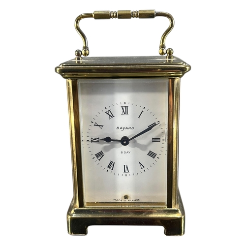 100 - DUVERDREY & BLOQUEL, AN EARLY 20TH CENTURY FRENCH GILT BRASS CARRIAGE CLOCK
Having white enamel dial... 