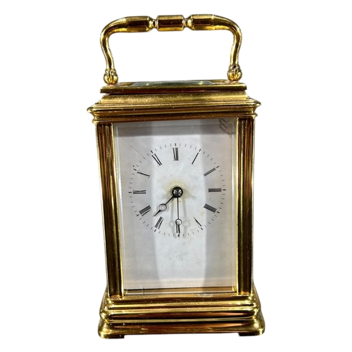 181 - JAPY FRÈRES & CIE AND HOWELL JAMES & CO., A LATE 19TH CENTURY FRENCH GILT BRASS CARRIAGE CLOCK
Havin... 