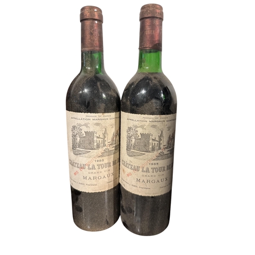 56 - CHÂTEAU LA TOUR DE MONS, SIX 1985 MARGAUX.