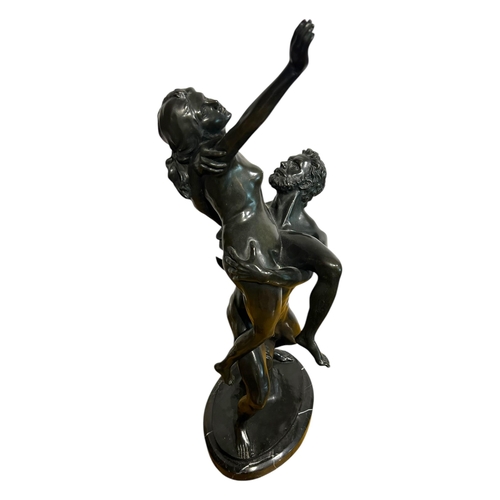 64 - AFTER GIAMBOLOGNA, A LARGE 20TH CENTURY BRONZE FIGURAL GROUP
‘The Rape of the Sabine Woman’, mounted... 