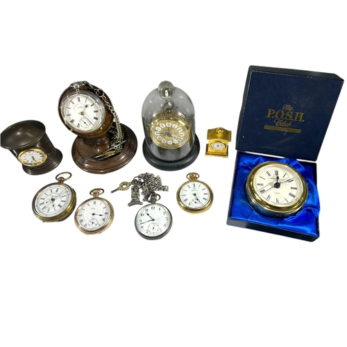 88 - A COLLECTION OF SIX EARLY 20TH CENTURY AND LATER POCKET WATCHES AND OTHERS
To include a silver pocke... 