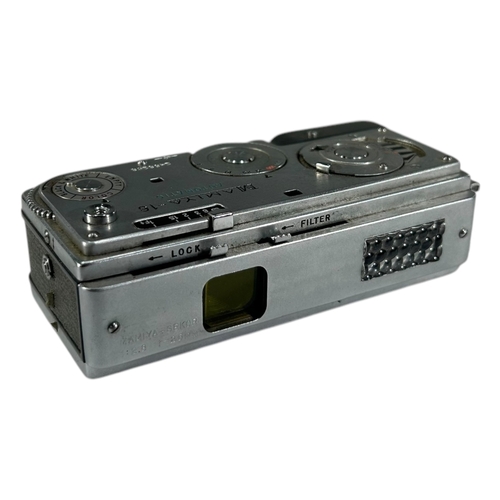 166A - MAMIYA-16 AUTOMATIC SUBMINIATURE SPY CAMERA AND CASE, 2488208. (11cm x 5cm x 3.3cm)