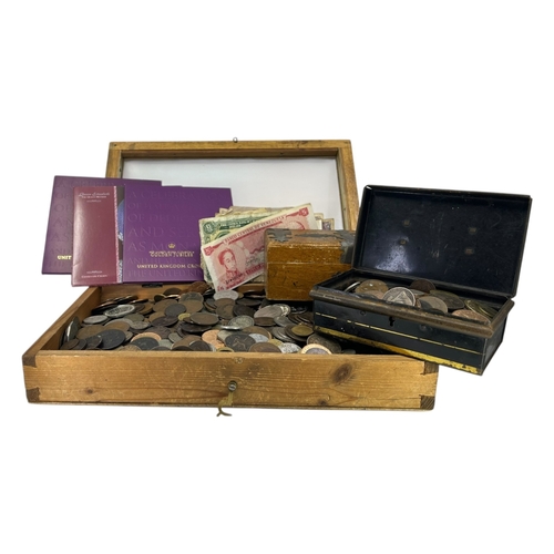 182A - A LARGE COLLECTION OF 19TH/20TH CENTURY COINS, MEDALS AND BANKNOTES
To include half-crowns coins, tw... 