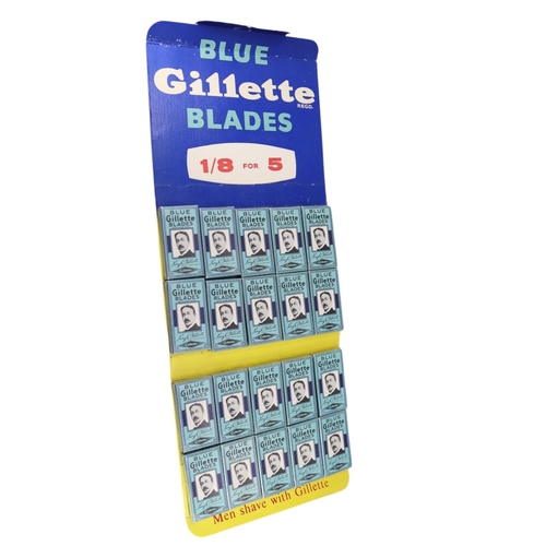 183A - A COLLECTION OF SIXTY 1930’S GILLETTE BLUE BLADES
All having original unopened plastic coating.