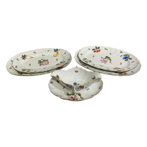 144A - HEREND, HUNGARY, A COLLECTION OF 20TH CENTURY ‘MARKET GARDEN’ PATTERN PORCELAIN PART DINNER SERVICE
... 