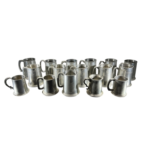 149A - A COLLECTION OF TWENTY-EIGHT 20TH CENTURY PEWTER TANKARDS
To include examples from Pinder Bros, Rand... 