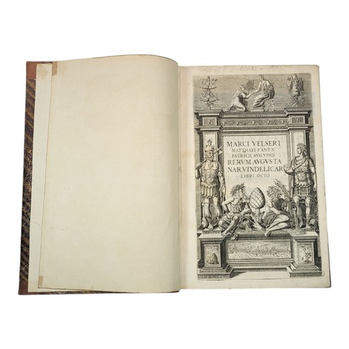 4 - WELSER. Marcus (1558-1614). 
Rerum Augusta Nar. Vindelicar(um) libri octo. 
Venice, (Aldlus Manutius... 