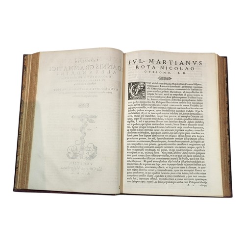 15 - Joannes Philoponus
Commentaria super libros priorum resolutiorum Aristotelis. Venice: G. Scoto, 1560... 