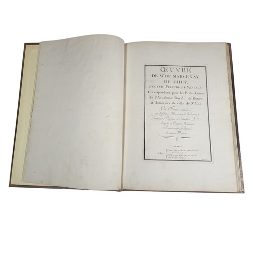 17 - Antoine de Marcenay de Ghuy
Oeuvre de Mr de Marcenay de Ghuy, Ecuyer, peintre et graveur... A 
Paris... 