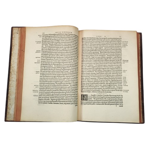 28 - Eutropius.
Romana historia universa. 
Basel: Froben, 1532. 
[4], 443pp. A fantastic example publishe... 