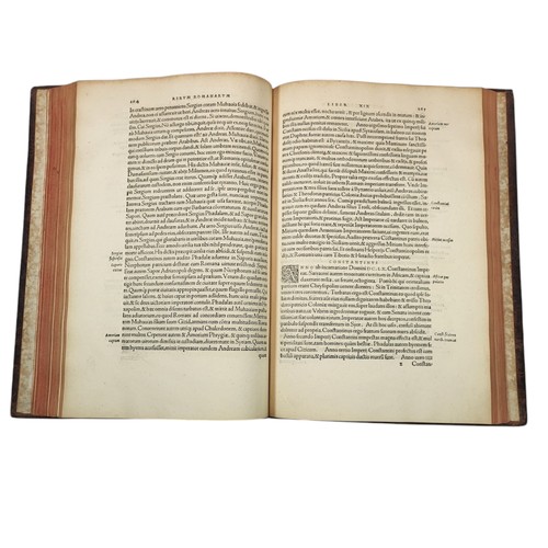 28 - Eutropius.
Romana historia universa. 
Basel: Froben, 1532. 
[4], 443pp. A fantastic example publishe... 