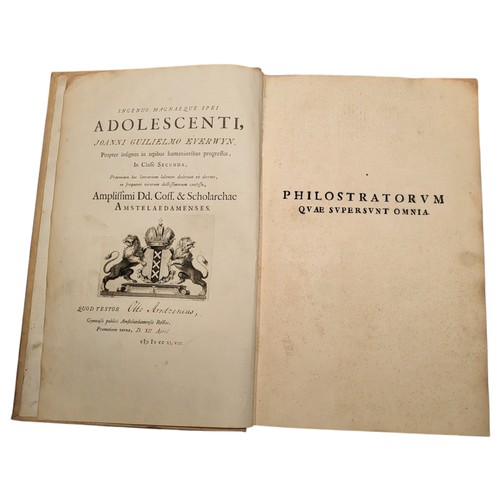 29 - Philostratus, the Athenian; G Olearius; Callistratus; Eusebius, of Caesarea Bishop of Caesarea; Apol... 