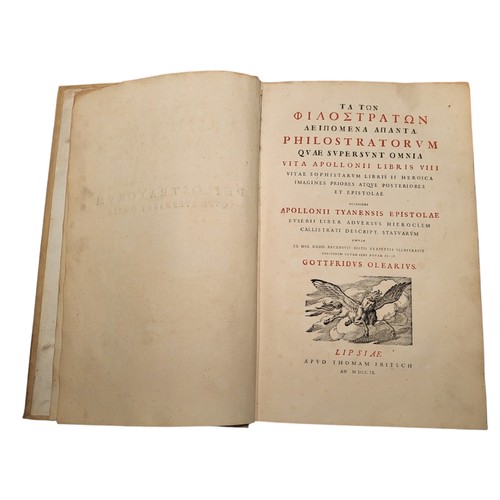 29 - Philostratus, the Athenian; G Olearius; Callistratus; Eusebius, of Caesarea Bishop of Caesarea; Apol... 