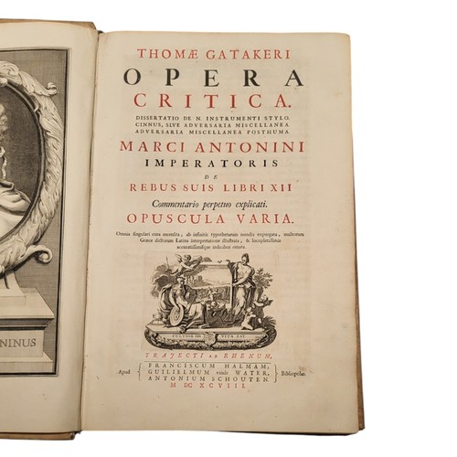 30 - Gataker, Thomas. 
Opera critica. 
Utrecht: Franciscus Halma.1698
Three parts in one. [6] leaves, 924... 