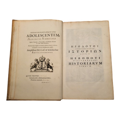 35 - Herodotus, Valckenaer Lodewijk Caspar (ed.)
Herodoti Halicarnassei Historiarum Libri IX Musarum Nomi... 