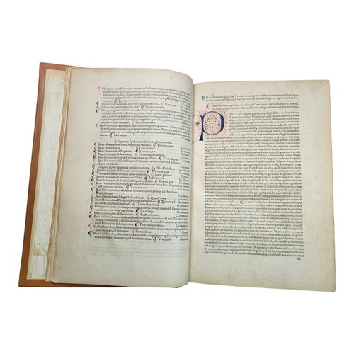 40 - HIERONYMUS, Eusebius (Saint, 345?-420).
Epistolae. With the tables of Theodorus v 1480 Lelius. Parma... 