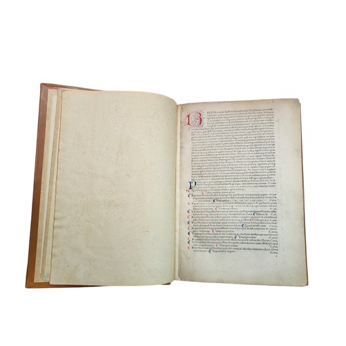 40 - HIERONYMUS, Eusebius (Saint, 345?-420).
Epistolae. With the tables of Theodorus v 1480 Lelius. Parma... 