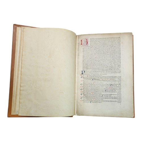 40 - HIERONYMUS, Eusebius (Saint, 345?-420).
Epistolae. With the tables of Theodorus v 1480 Lelius. Parma... 