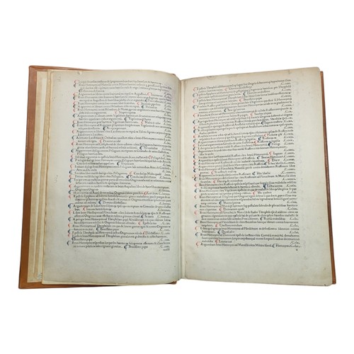 40 - HIERONYMUS, Eusebius (Saint, 345?-420).
Epistolae. With the tables of Theodorus v 1480 Lelius. Parma... 