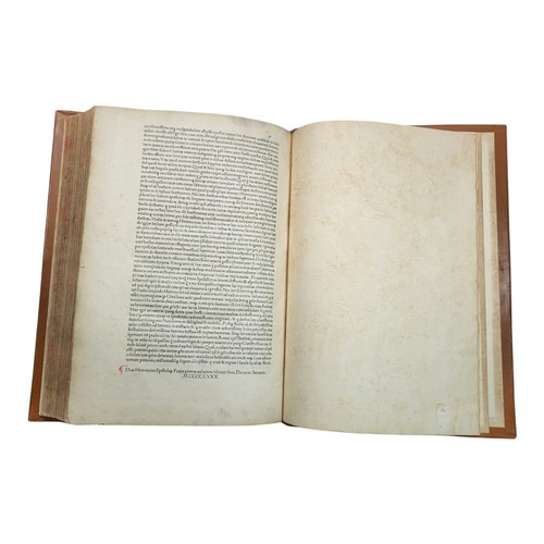 40 - HIERONYMUS, Eusebius (Saint, 345?-420).
Epistolae. With the tables of Theodorus v 1480 Lelius. Parma... 