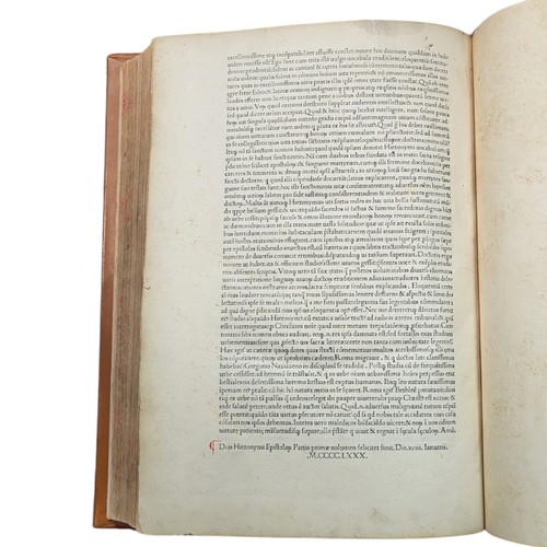 40 - HIERONYMUS, Eusebius (Saint, 345?-420).
Epistolae. With the tables of Theodorus v 1480 Lelius. Parma... 