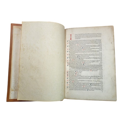 40 - HIERONYMUS, Eusebius (Saint, 345?-420).
Epistolae. With the tables of Theodorus v 1480 Lelius. Parma... 