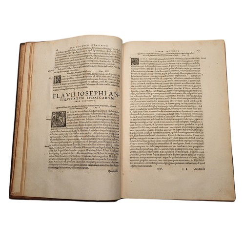 42 - Flavius Josephus
Flavii Josephi Antiquitatum Judaicarum libri XX
Basileae: Published by Froben, 1554... 