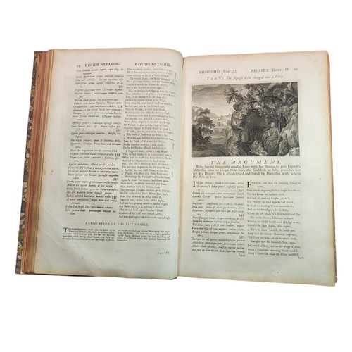 49 - Ovid.
Ovid's Metamorphoses, in Latin and English. 
Amsterdam: for Wetsteins and Smith, 1732.
[13], 2... 