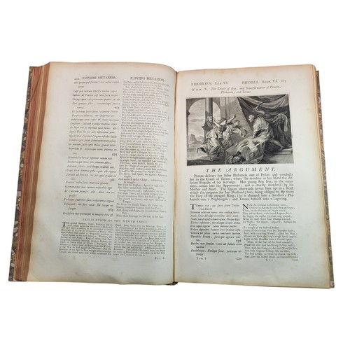 49 - Ovid.
Ovid's Metamorphoses, in Latin and English. 
Amsterdam: for Wetsteins and Smith, 1732.
[13], 2... 