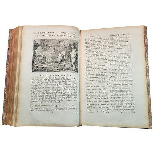 49 - Ovid.
Ovid's Metamorphoses, in Latin and English. 
Amsterdam: for Wetsteins and Smith, 1732.
[13], 2... 