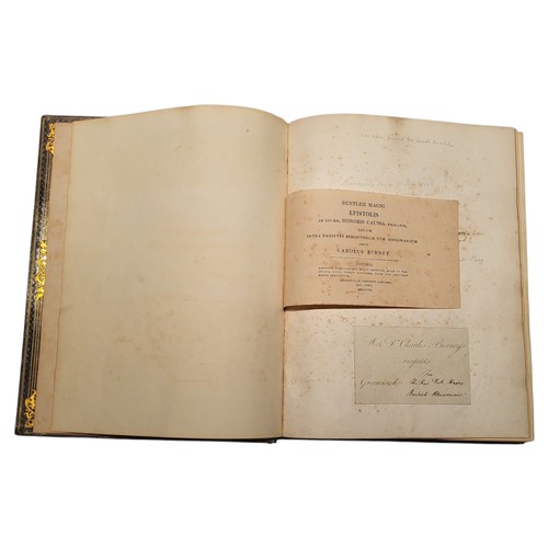 53 - Bentley, Richard
Richardi Bentleii Et Doctorum Virorum Epistolæ, Partim Mutuæ. Accedit Richardi Dawe... 