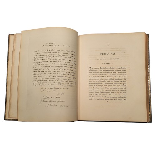 53 - Bentley, Richard
Richardi Bentleii Et Doctorum Virorum Epistolæ, Partim Mutuæ. Accedit Richardi Dawe... 