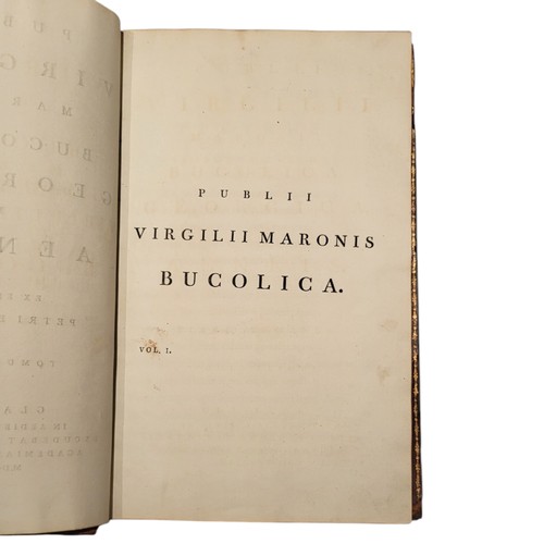 60 - Virgil
Publii Virgilii Maronis Bucolica, Georgica, et Aeneis. Ex editione Petri Burmanni.
Glasgow: A... 