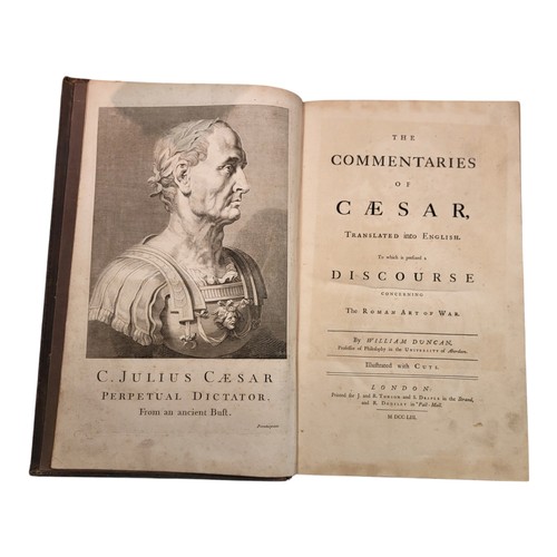 63 - Caesar, Julius (100-44 BCE). 
The Commentaries of Caesar. Translated by William Duncan. 
London: for... 