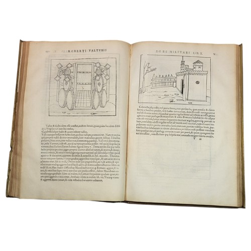 65 - Valturio, Roberto
De Re Militari. 
Paris: Christian Wechel, 1535. 
Exceptional compendium of the lat... 