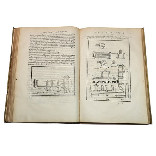 65 - Valturio, Roberto
De Re Militari. 
Paris: Christian Wechel, 1535. 
Exceptional compendium of the lat... 